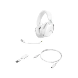 Słuchawki bezprzewodowe z mikrofonem HyperX Cloud III S Wireless Nauszne Biały