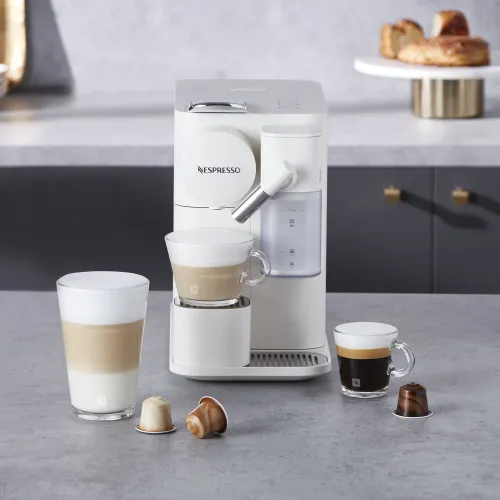 Капсульная кофемашина Nespresso DeLonghi EN510.W Latissima One (Капсулы в Подарок 7шт. Nespresso)