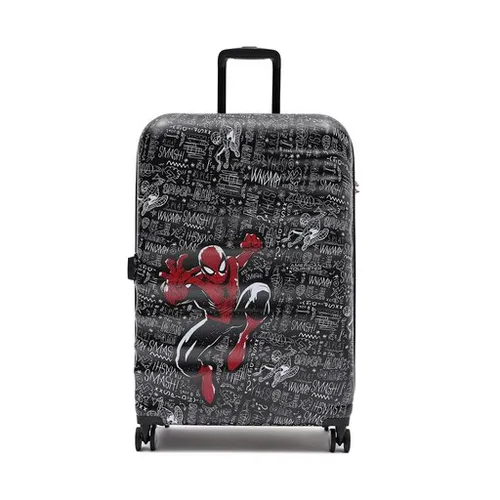 Большой жесткий чемодан American Tourister Wavebreaker Disney 85687-A083-1cnu Spiderman Skech