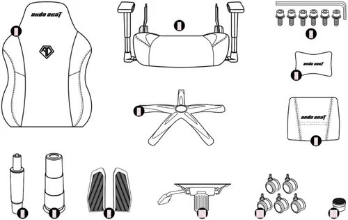 Fotel ANDA SEAT Phantom 3 L Czarny