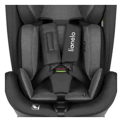 Fotelik samochodowy LIONELO Harper i-Size 76-150 cm (9-36 kg) Czarno-szary