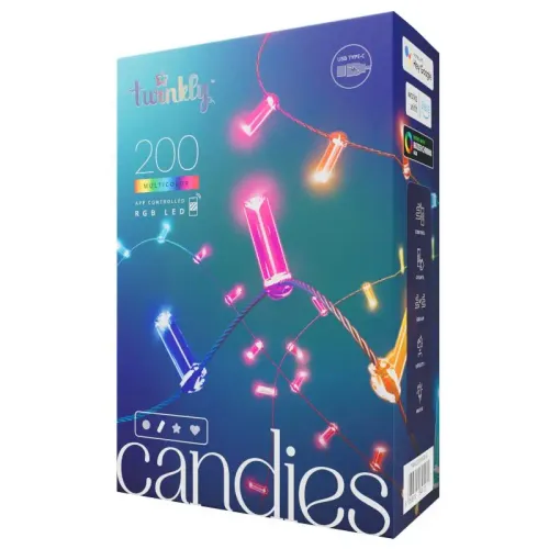 Girlanda LED Twinkly CANDIES 200xLED 14m