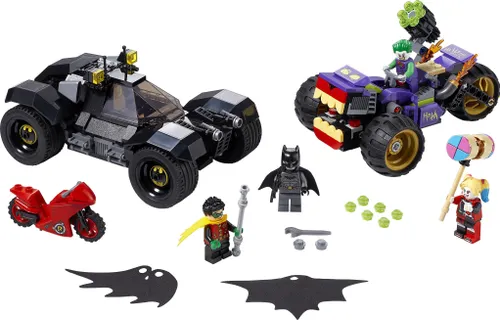 Конструктор Lego DC трехколесный мотоцикл Джокера (76159)