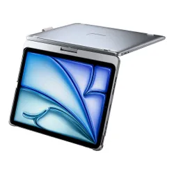 Etui na iPad Air 11 cali TYPECASE Flexbook Touch Srebrny Klawiatura