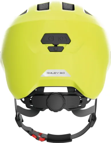 Kask rowerowy ABUS Smiley 3.0 LED Shiny Żółty dla Dzieci (rozmiar M)