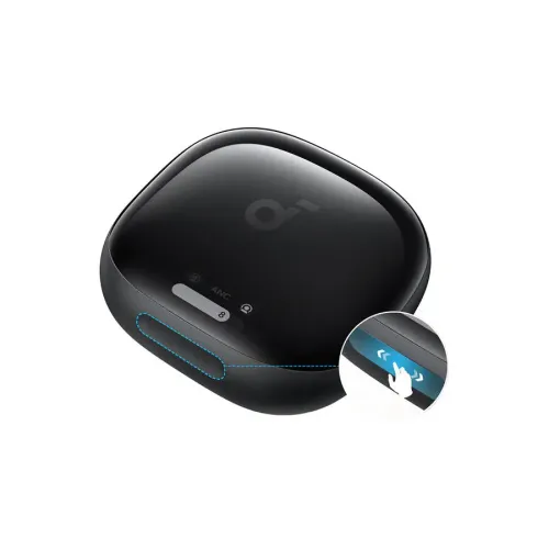 Słuchawki bezprzewodowe Soundcore Liberty 4 Pro Dokanałowe Bluetooth 5.3 Czarny błyszczący