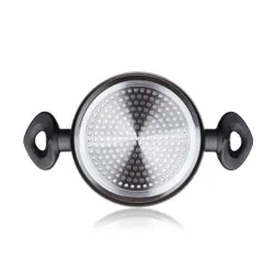 Garnek matte grey 20 cm do gotowania POKRYWKA 3,3 L na prezent kuchni obiad