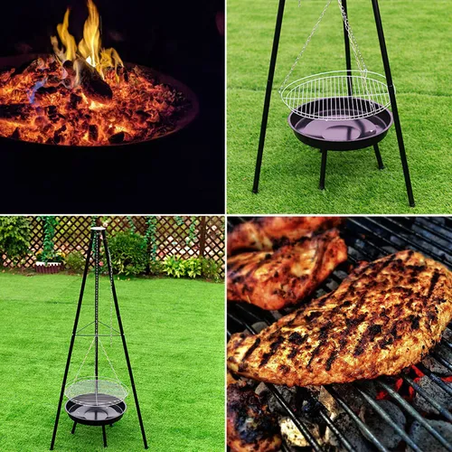 Grill węglowy VELACO VL08-BLACK Czarny