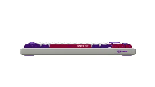 Klawiatura mechaniczna Lorgar KBP70MW Toxic Purple Biały