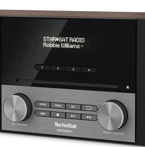 Radioodbiornik TechniSat DigitRadio 3 Radio FM DAB+ Bluetooth Orzech