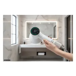 Suszarka BEAUTYME HD975 SMART z czujnikiem temperatury i panelem dotykowym Biała 1600W