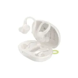 Słuchawki bezprzewodowe Belkin SoundForm ActiveFit Dokanałowe z zaczepami Bluetooth 5.4 Kremowy