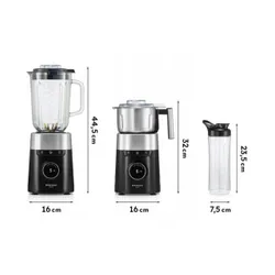 Blender kielichowy MOZANO One smooth Czarny