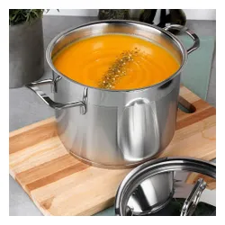 Garnek stalowy z pokrywką ANETT 20 cm, 4,6 l