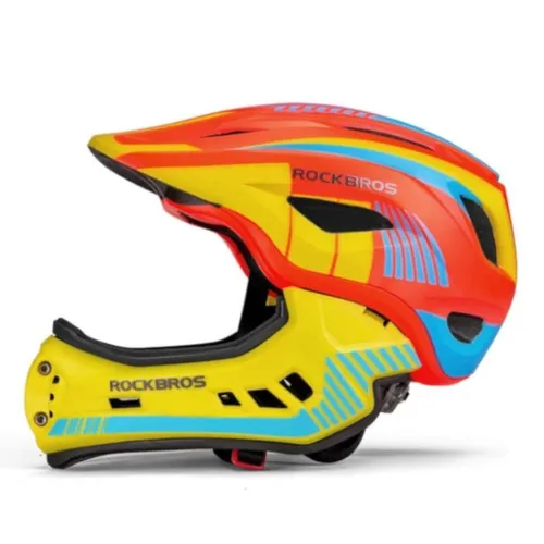 Kask rowerowy dziecięcy, Szczękowy, na rower, hulajnogę, ROCKBROS, S