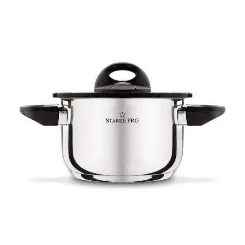 Garnek nierdzewny z pokrywką Starke Pro Sante 1,9 l
