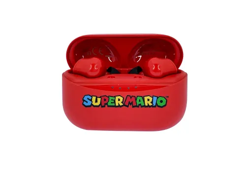 Słuchawki bezprzewodowe OTL Technologies Super Mario TWS Earphones Dla Dzieci Dokanałowe Bluetooth 5.3 Czerwony