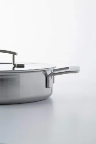 DEMEYERE INDUSTRY 5 Patelnia głęboka 2H z pokrywką 24 cm
