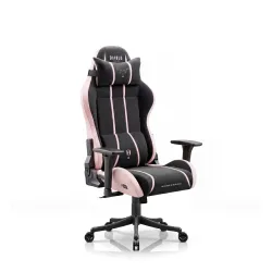 Fotel Diablo Chairs X-One 2.0 Small Akira Pink Gamingowy do 90kg Tkanina Czarno-Różowy