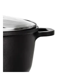 Garnek Granitowy z Pokrywką do Gotowania Duszenia Pieczenia 28 cm 7L Grande