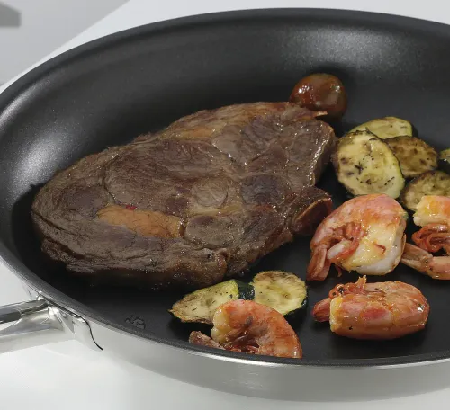 SPRING Vulcano Classic 24 cm - patelnia stalowa nieprzywierająca