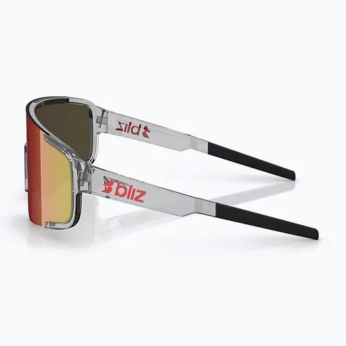 Okulary przeciwsłoneczne Bliz P003 transparent dark grey/brown red multi