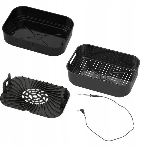 Air Fryer Frytkownica beztłuszczowa TURBOTRONIC TT-AG700 Turkusowy 5.5l cyfrowy panel sterowania