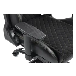 Fotel GAMVIS Phantom Large Czarny (złote elementy) + podnóżek