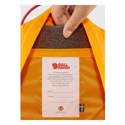 Fjallraven Kanken Gökkuşağı Mini sıcak sarı sırt çantası / gökkuşağı deseni