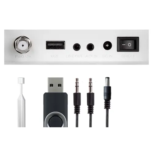 Radioodbiornik Imperial DABMAN i460 Radio FM DAB+ Internetowe Wi-Fi Bluetooth Biały