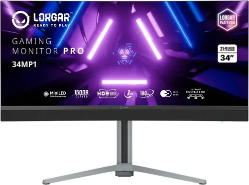 Monitor LORGAR Pro 34MP1 34" 3440x1440px 180Hz 1 ms Curved