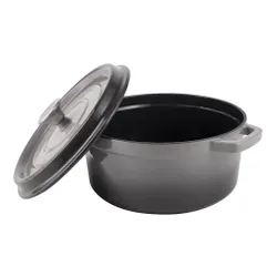 Garnek żeliwny VINTAGE CUISINE VC2P2619BL20CP Szary 26 cm