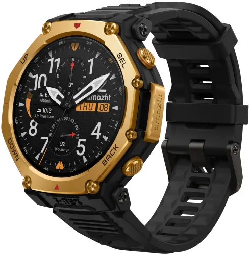 Smartwatch Amazfit T-Rex 3 Pro Funkcje AI 44mm Złoty
