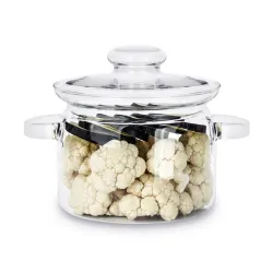 Garnek szklany żaroodporny z pokrywką SIMAX NYKO 2 l