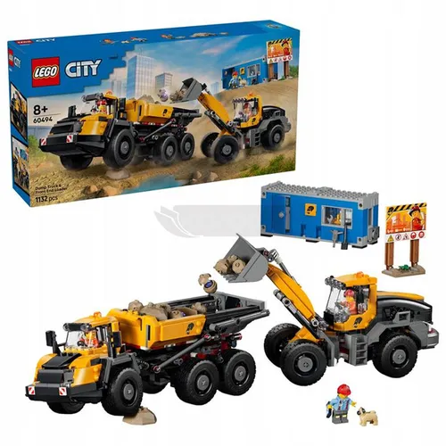 LEGO City 60494 Wywrotka i ładowarka czołowa, zestaw klocków 8+
