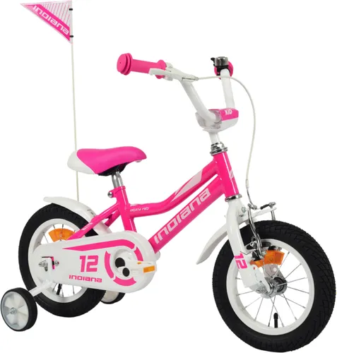 Rower dziecięcy INDIANA Roxy Kid 12 cali dla dziewczynki Różowy