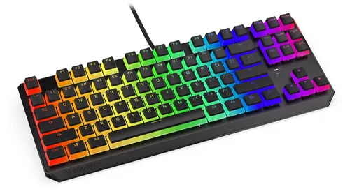 Klawiatura mechaniczna Endorfy Thock TKL Pudding Brown Kailh Brown RGB Czarny