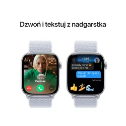 Apple Watch Series 10 GPS koperta 46mm aluminium srebrne opaska sportowa błękitny obłok