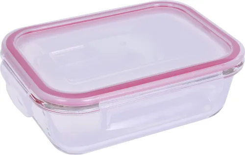 Zestaw pojemników Lamart Szklane Prostokątne LT6057 2szt AIR 600ml/1000ml