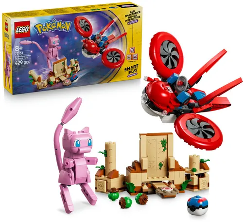 LEGO 72161 Pokémon SMART Play Poszukiwania Mitycznego Mew za pomocą drona