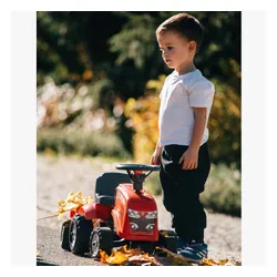 Falk Traktorek Baby Massey Ferguson Czerwony Z Przyczepką + Akc. Od 1-3 Lat