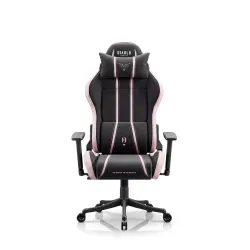 Fotel Diablo Chairs X-One 2.0 Small Akira Pink Gamingowy do 90kg Tkanina Czarno-Różowy