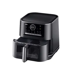 Air Fryer Frytkownica beztłuszczowa BRAUN MultiFry 7 HF7076BK 8l z okienkiem do obserwacji postępów gotowania