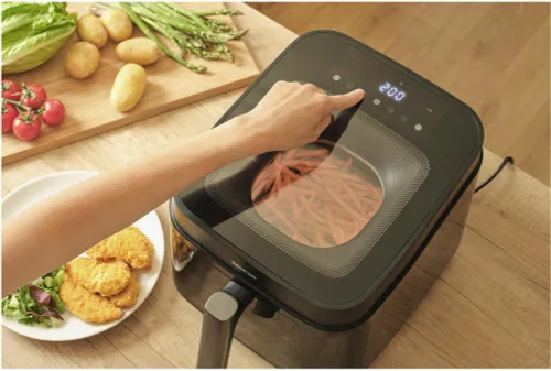 Air Fryer Frytkownica beztłuszczowa SENCOR SFR 6900BK 6.5l z 12 automatycznymi programami i okienkiem do obserwacji postępów