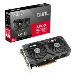 Karta graficzna ASUS Dual Radeon RX 7600 EVO OC Edition 8GB GDDR6 128bit FSR