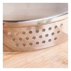 TESCOMA Presto 24 cm - pokrywka do odcedzania szklana