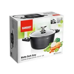 Garnek aluminiowy 6,2L do gotowania obiadu rosołu jedzenia na prezent BOX