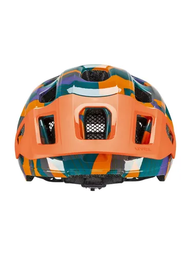 Kask rowerowy dla dzieci Uvex React JR. - papaya camo