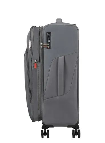 Walizka średnia poszerzana American Tourister Summerfunk - titanium grey