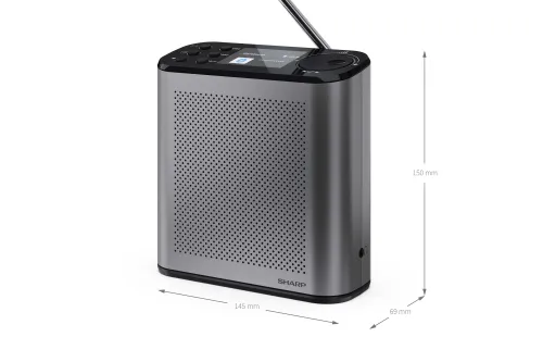 Radioodbiornik Sharp Osaka DR-P530(GY) Radio FM DAB+ Bluetooth Szary